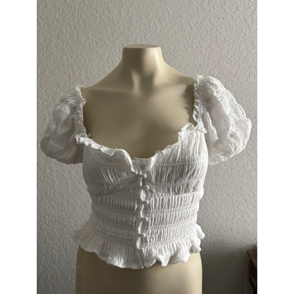 ASTR The Label Womens Top Size Small Renaissance Coquette Milkmaid Edwardian